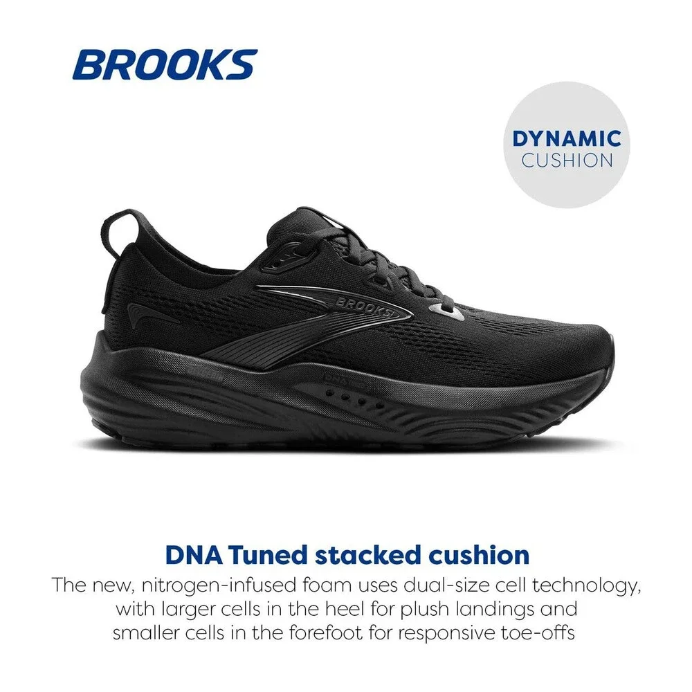 Brooks Men's Glycerin 22/Wide Black/Black/Ebony 110445-2E-020